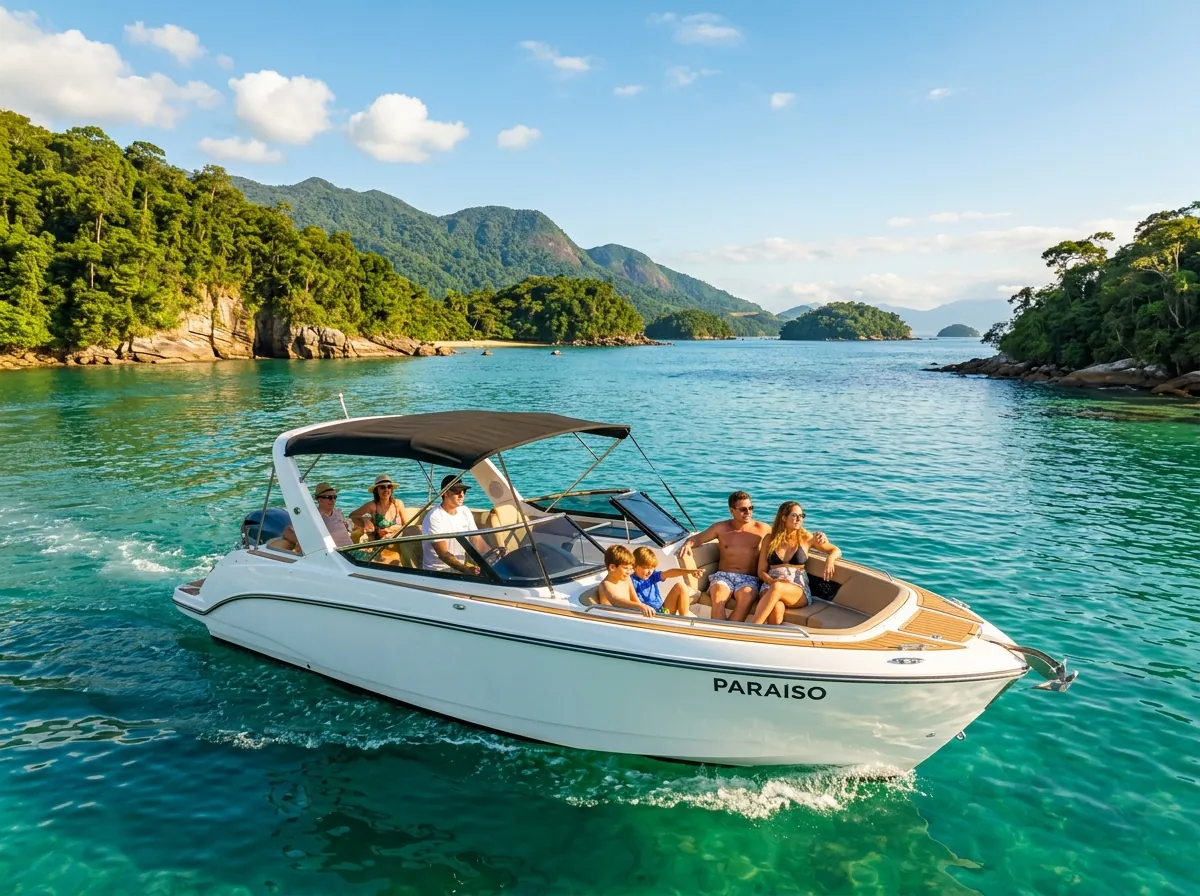 Passeio de Lancha Privativo🚤 | ParatyOceanTour Passeio de Lancha Privativo🚤 em Paraty, RJ — roteiro de 6 horas com Até 6 paradas